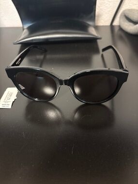 Saint Laurent SL 241 JERRY BAT Ladies Sunglasses Saint Laurent Black Jerry Bat Embellished Sunglasses main image 2